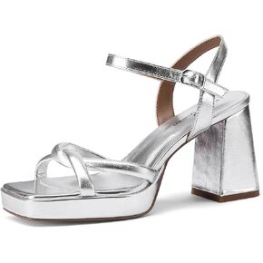Platform Bow Sandals for Women Chunky Heel Strappy Platform Heels Square Open Toe Heeled Sandals Ankle Strap Block Heel Sanadals