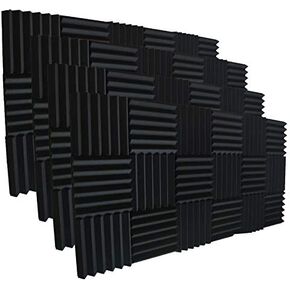 48 Acoustic Foam Panel Wedge Studio Soundproofing Wall Tiles 12" X 12" X 2"