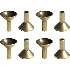 10 Pcs Metal Incense Cone Holders Filter Shape Incense Holder Retro Incense Stick Rack Backflow Burner Stand for Teahouse Living Room