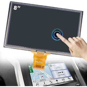 Dasbecan 8" Sync 3 Touch Screen LCD Radio Navigation Compatible with Ford Explorer F150 F250 F350 Focus Escape Fusion Expedition Lincoln MKX MKS MKZ, Display Monitor Replaces# LQ080Y5DZ05