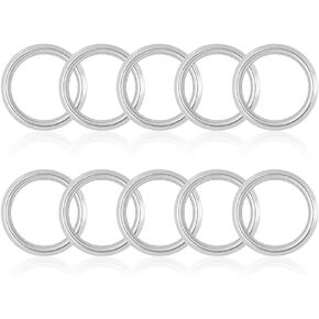 10PCS Oil Drain Plug Gasket Compatible with Subaru BRZ Legacy Outback Impreza,Crush Washer Oil Drain Plug Washer Replacement OEM#803916010,Standard Car Accessories Oil Pan Drain Plug Gasket