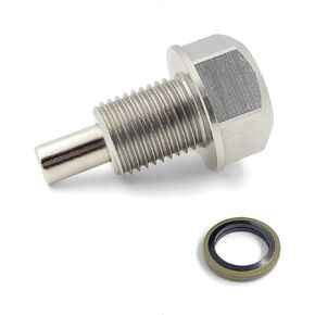 K-Motor Magnetic Oil Drain Plug - M12x1.25 Bolt for Engine and Transmission Made of Stainless Steel - Compatible with Lexus-Nissan-Infinity-Scion-Suzuki