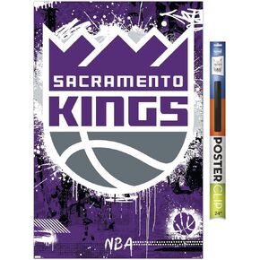 Trends International NBA Sacramento Kings - Maximalist Logo 23 Wall Poster, 22.37" x 34.00", Premium Unframed Version