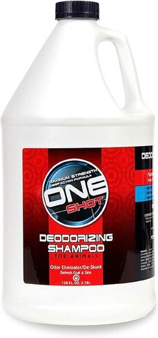 Best Shot One Shot Whitening Shampoo, Coat and Skincare Product for Dog, Cat, and Horse, Brightens Any Color Coat, Removes Stains, 1 Gallon in Kuwait