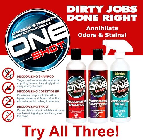 Best Shot One Shot Whitening Shampoo, Coat and Skincare Product for Dog, Cat, and Horse, Brightens Any Color Coat, Removes Stains, 1 Gallon in Kuwait