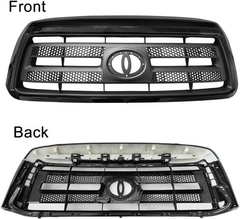 شبكة أمامية DIBON AUTO لـ 2010-2013 Toyota Tundra غطاء شواء أسود وإدراج in Kuwait