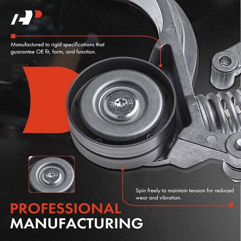 A-Premium Belt Tensioner Assembly with Pulley Compatible with Mini Cooper 2002-2008 L6 1.6L, Replace# 11287509476, 11288620210 in Saudi Arabia