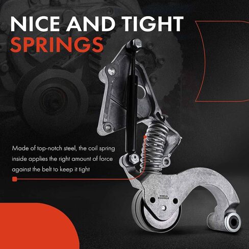 A-Premium Belt Tensioner Assembly with Pulley Compatible with Mini Cooper 2002-2008 L6 1.6L, Replace# 11287509476, 11288620210 in Saudi Arabia