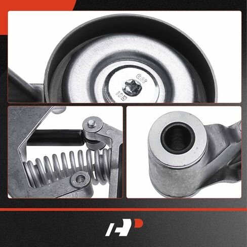 A-Premium Belt Tensioner Assembly with Pulley Compatible with Mini Cooper 2002-2008 L6 1.6L, Replace# 11287509476, 11288620210 in Saudi Arabia