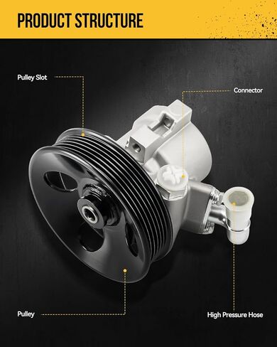 KAC 21-5456 Power Steering Pump OE Replacement For Civic 3.0L 2006 2007 2008 2009 2010 2011, Accord 2006 2007, 21527, 56110RNA305, 56110RNAA01, 56110RNAA02 Power Assist Pump in Saudi Arabia