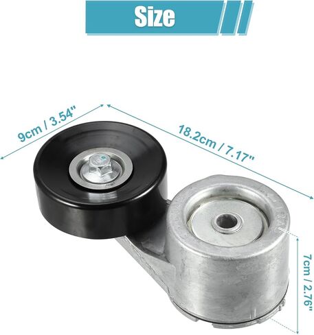 X AUTOHAUX Serpentine Drive Belt Tensioner Idler Friction Wheel for Chevrolet Astro 1987-1989 for Chevrolet Blazer 1989-1995 Idler Pulley AC Belt Tension No.10229114 in Saudi Arabia