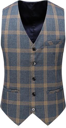 بدلة MOGU الرجالية المنقوشة المكونة من 3 قطع بمقاس نحيف للحفلات الراقصة والحفلات الراقصة in Kuwait