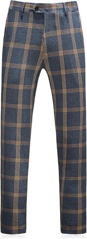 بدلة MOGU الرجالية المنقوشة المكونة من 3 قطع بمقاس نحيف للحفلات الراقصة والحفلات الراقصة in Kuwait