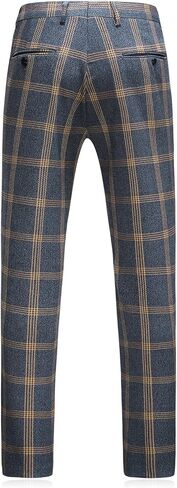 بدلة MOGU الرجالية المنقوشة المكونة من 3 قطع بمقاس نحيف للحفلات الراقصة والحفلات الراقصة in Kuwait