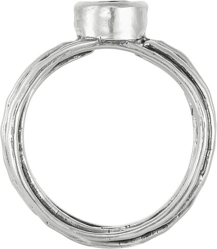 Silpada 'the Empowerment' Sterling Silver Lab-Created Emerald Ring in Saudi Arabia