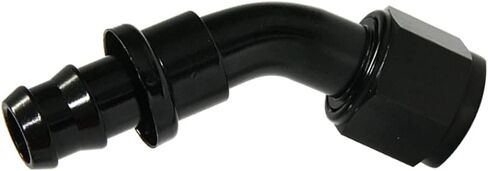 8AN 45 Degree Female Swivel Push-on Adapter/Lock Hose Barb Fuel Oil Line Fitting End 1PCS in Saudi Arabia