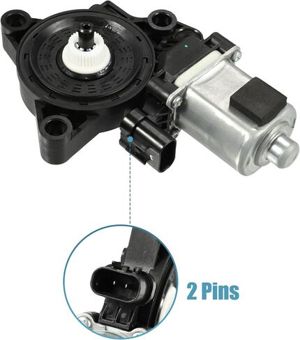 ACROPIX Rear Left Side Car Power Window Lift Motor Fit for KIA OPTIMA 2.4L 2359CC L4 DOHC - Pack of 1 Silver Tone in Saudi Arabia