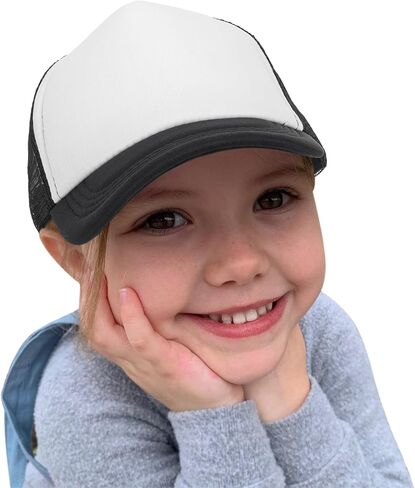 قبعة سائق الشاحنة الصيفية للأطفال الأولاد - قبعة بيسبول عصرية للحماية من الشمس، قبعة قابلة للتعديل للأطفال الأولاد والبنات (2-4 سنوات) in Kuwait