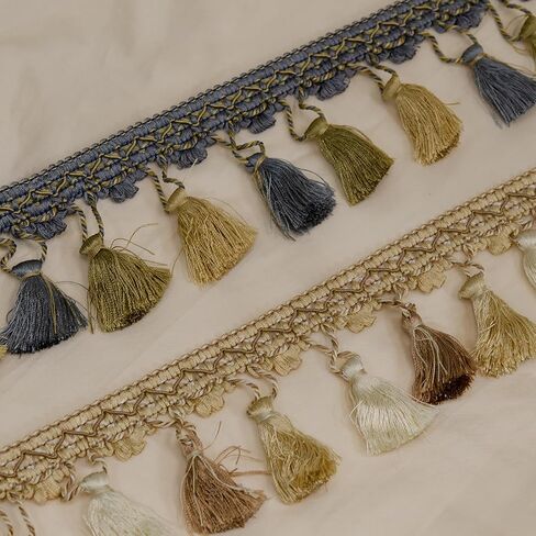 Trims by the Yard 5 Yards of Conso Tassel Fringe Trim, Brown Multi in Saudi Arabia