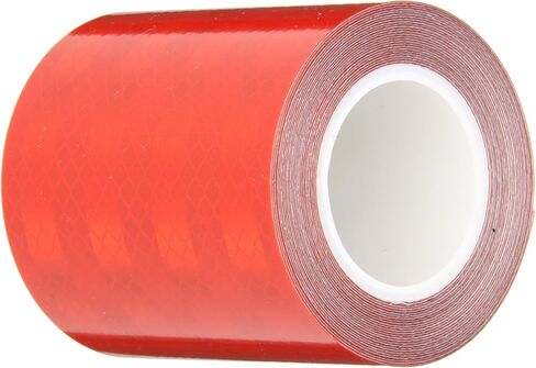 3M 3432 شريط عاكس منشوري صغير أحمر - 3 بوصة × 15 قدم. بكرة شريط لاصق غير معدني. شريط الأمان in Kuwait