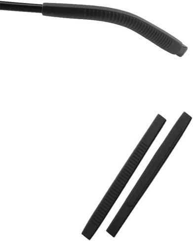 2Pairs Eyeglass End Tips Silicone Ear Sock Pieces Tube Sleeve Eyewear Glasses Tip Retainers Ear Sock Sleeve Comfortable Replacement Tips for Plastic Eyeglass Sunglasses in Saudi Arabia