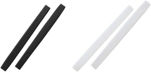 2Pairs Eyeglass End Tips Silicone Ear Sock Pieces Tube Sleeve Eyewear Glasses Tip Retainers Ear Sock Sleeve Comfortable Replacement Tips for Plastic Eyeglass Sunglasses in Saudi Arabia