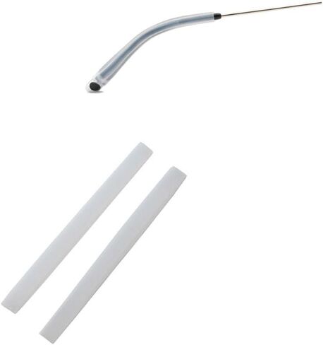 2Pairs Eyeglass End Tips Silicone Ear Sock Pieces Tube Sleeve Eyewear Glasses Tip Retainers Ear Sock Sleeve Comfortable Replacement Tips for Plastic Eyeglass Sunglasses in Saudi Arabia