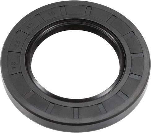 uxcell Oil Seal, TC 50mm x 90mm x 10mm Nitrile Rubber Cover Double Lip with Spring for Bearing Shaft, Black Pack of 1 in Saudi Arabia