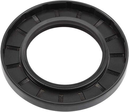 uxcell Oil Seal, TC 50mm x 90mm x 10mm Nitrile Rubber Cover Double Lip with Spring for Bearing Shaft, Black Pack of 1 in Saudi Arabia