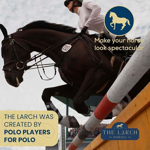 حذاء رياضي The Larch Horse - حماية مثالية وأقصى أداء للتمرين مع حصان المنافسة الخاص بك - ممتاز من مسابقة روديو - عبوة من قطعتين (متوسط) in Saudi Arabia