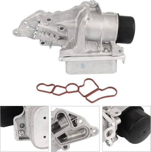GELUOXI Engine Oil Filter Housing W/Oil Cooler Replacement for Mercedes W203 W211 C230 W216 W209 W211 A2721800510 2721800510 in Saudi Arabia