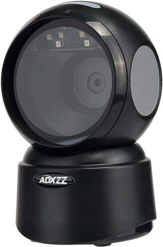 2D QR Hands-Free Barcode Scanner with USB Cable, ADXZZ Auto-Sensing Scanning Omnidirectional Wired QR Code Scanner,Capture 1D 2D QR Bar Codes on Screen and Paper for POS PC Retail Black in Saudi Arabia
