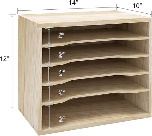 PUNCIA الخشب مكتب ملف منظم سطح المكتب ورقة تخزين الرسالة صينية حامل ملف قابل للتكديس للمنزل مكتب البريد فارز وثيقة كتاب مجلة تخزين الرف in Kuwait