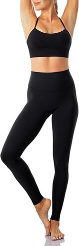 Ukaste Workout Leggings for Women 28" - Active Essential High Waisted Yoga Tights Pants in Kuwait