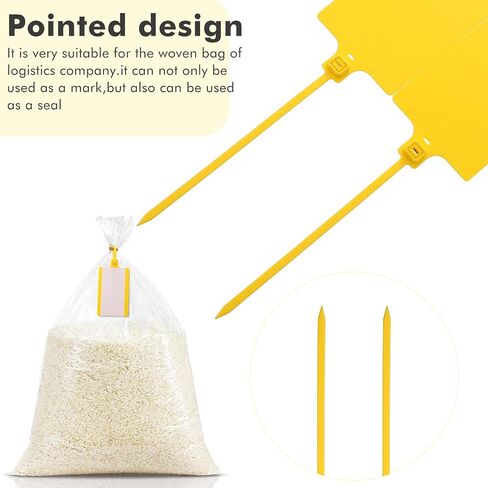 500 Pcs Plastic Tags Bulk Shipping Tags Waterproof Tags for Labeling Shipping Labels Writable Marker Ties Hanging Tags Storage Tag with 12 Pcs Markers Pens and 100 Pcs Sticker Labels in Saudi Arabia