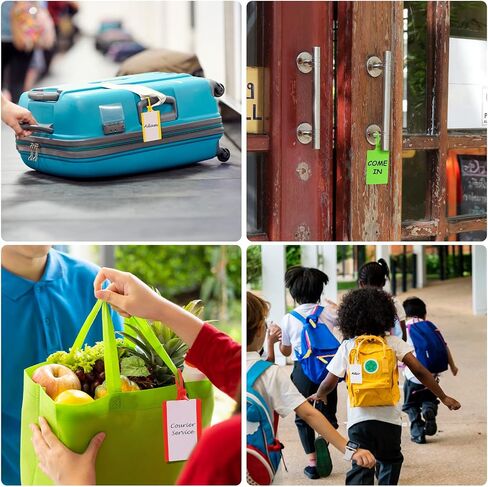 500 Pcs Plastic Tags Bulk Shipping Tags Waterproof Tags for Labeling Shipping Labels Writable Marker Ties Hanging Tags Storage Tag with 12 Pcs Markers Pens and 100 Pcs Sticker Labels in Saudi Arabia