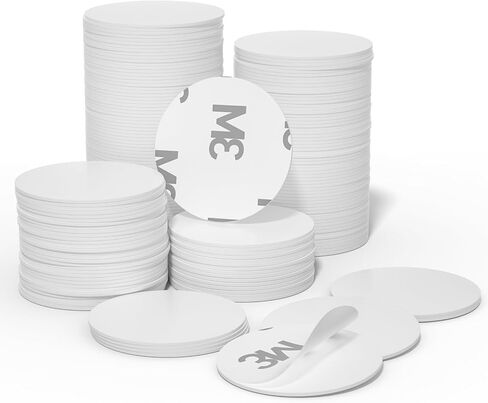 100Pcs NFC Tags, NTAG215 NFC Tags Blank White Card NFC Stickers NFC Coin Cards Compatible with TagMo and Amiibo with Adhesive Back NFC Enabled Mobile Phones for Easy Fixing and Storage Box (1 inch) in Saudi Arabia