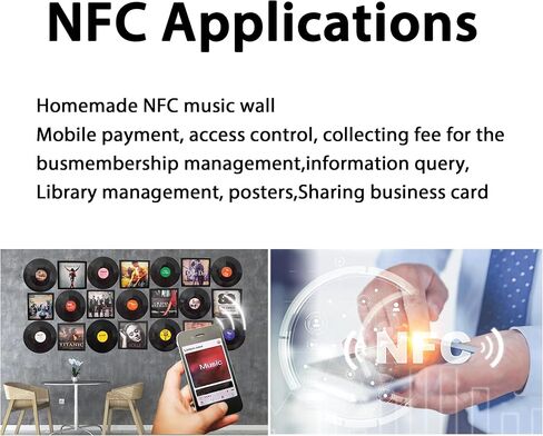 100Pcs NFC Tags, NTAG215 NFC Tags Blank White Card NFC Stickers NFC Coin Cards Compatible with TagMo and Amiibo with Adhesive Back NFC Enabled Mobile Phones for Easy Fixing and Storage Box (1 inch) in Saudi Arabia