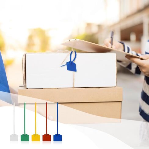 100 قطعة من العلامات البلاستيكية المقاومة للماء، ملصق شحن لوضع العلامات، متعدد الألوان، ربطات علامة نايلون قابلة للكتابة، علامات ربط بسحاب، علامات تعريف قابلة للكتابة، علامات تعريف الأمتعة، 5 ألوان in Saudi Arabia