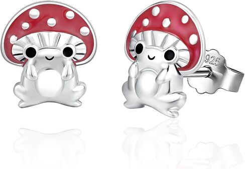 Animal Stud Earrings 925 Sterling Silver Butterfly/Unicorn /Yorkie/Beagle/Axolotl/Frog/Highland Cow/Cow/Panda/Dog/Dino/Cat/Beagle/Schnauzer/Hedgehog/Sloth Animal Jewelry Christmas Gifts for Women in Saudi Arabia