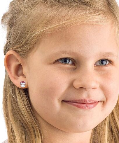 Animal Stud Earrings 925 Sterling Silver Butterfly/Unicorn /Yorkie/Beagle/Axolotl/Frog/Highland Cow/Cow/Panda/Dog/Dino/Cat/Beagle/Schnauzer/Hedgehog/Sloth Animal Jewelry Christmas Gifts for Women in Saudi Arabia