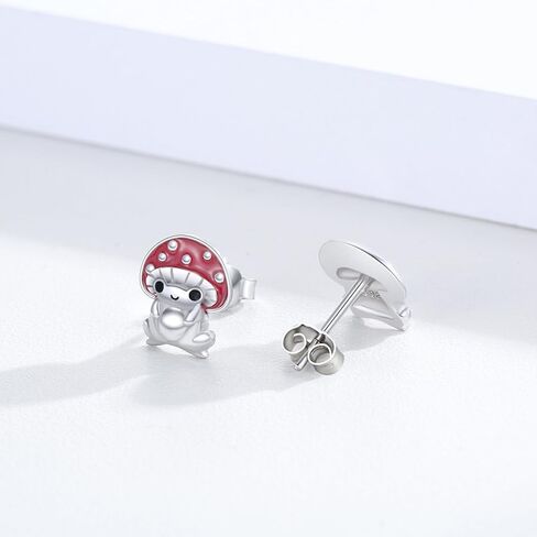 Animal Stud Earrings 925 Sterling Silver Butterfly/Unicorn /Yorkie/Beagle/Axolotl/Frog/Highland Cow/Cow/Panda/Dog/Dino/Cat/Beagle/Schnauzer/Hedgehog/Sloth Animal Jewelry Christmas Gifts for Women in Saudi Arabia