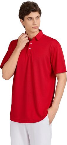 قمصان بولو رياضية للرجال بأكمام قصيرة وقمصان جولف سريعة الجفاف وقمصان أداء ماصة للرطوبة in Kuwait