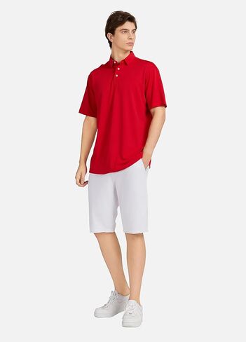 قمصان بولو رياضية للرجال بأكمام قصيرة وقمصان جولف سريعة الجفاف وقمصان أداء ماصة للرطوبة in Kuwait