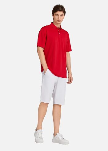 قمصان بولو رياضية للرجال بأكمام قصيرة وقمصان جولف سريعة الجفاف وقمصان أداء ماصة للرطوبة in Kuwait