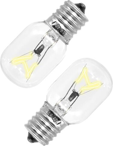 8206232A Replacement Part for Microwave Oven Appliance - 40W E17 125V Light Bulb Exact Fit Whirlpool Maytag Microwaves & The Lava Lamp Replaces 1890433 8206232 AP4512653-2PACK, 3.4 x 2.5 1.7 inch in Saudi Arabia