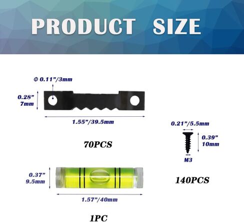 70 قطعة شماعات صور صغيرة سوداء مسننة و140 قطعة طقم براغي من الصلب لتعليق الصور لتعليق الصور واللوحات والأعمال الفنية HE006-B in Kuwait