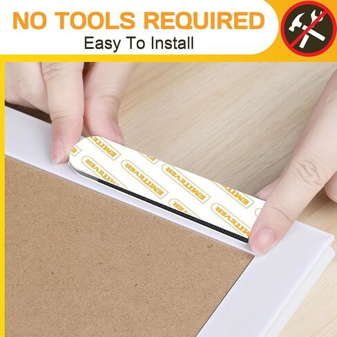 شرائط تعليق الصور من EMITEVER شديدة التحمل، شماعات صور معلقة خالية من التلف للجدران، مجموعة تعليق الصور، خطافات تعليق بدون أظافر، شرائط حائط لاصقة سوداء 20 زوجًا (40 شريطًا) in Kuwait