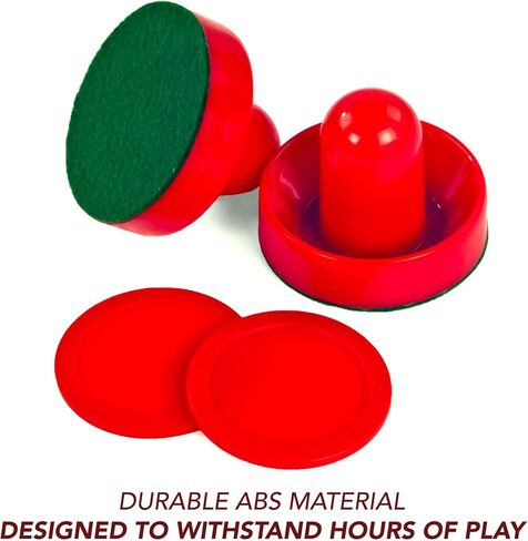 Hathaway Air Hockey Strikers and Puck Set, Red, 3.75/2.875-Inch (BG1007) in Kuwait