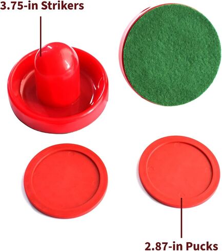 Hathaway Air Hockey Strikers and Puck Set, Red, 3.75/2.875-Inch (BG1007) in Kuwait